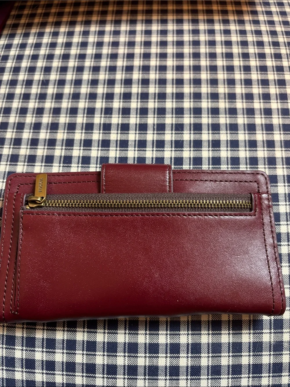 Fossil Patchwork Leather Tote Bag with silk Scarf  and wallet